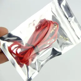 12 * 7.5 / 13 * 8,5 / 15 * 10.5 cm Antystatyczna zawór Zipper Plastikowy Opakowanie Detal Opakowanie Torba Zip Torba Detaliczna Pakiet detaliczny dla kabla AUX