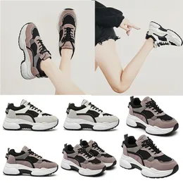 nuove scarpe da corsa da donna pantofola triple grigio nero browm maglia bianca comode scarpe da ginnastica firmate da ginnastica traspiranti taglia 35-40