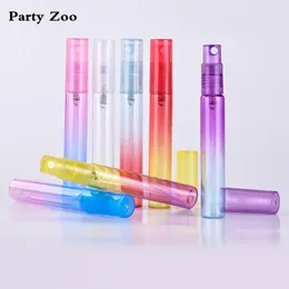 200 x tragbare Mini-Sprühflasche mit Farbverlauf, buntes Glas, leere Parfümflasche, 4 ml/8 ml, Glasspray, leere Flasche, Reisegröße