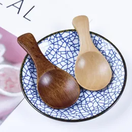 Naturel Wooden Coffee Tea Sugar Salt Spoon Scoop Kitchen Utensil Set MINI Wood Spoon Cooking Tool LX8587