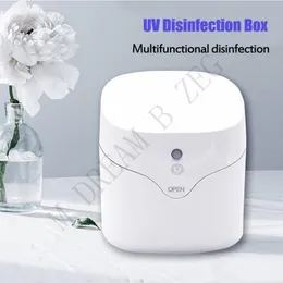 Portable UV Mask Sterilizer Fast Ultraviolet Light Disinfection Cabinet UV Sterilizer Box for Nail Tools Toothbrush Nipple Earring Watch