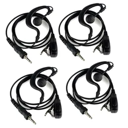 4 * Sälj G-FORE Earpiece Headset PTT-mikrofon för Yaesu vertex VX-6R 7R 170 VXA-710