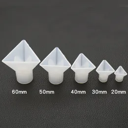 Dreieckige Wirbel-Silikonformen, DIY-Epoxidharz-Formen mit Zylinderhalter für Schmuck, Polymer-Ton, Basteln, 60 mm, 50 mm, 40 mm