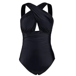 Kobiety Stroje kąpielowe Sexy Wysokie cięcie One Piece Swimsuit Backless Swim Siatek Stringi Kąpiel Dama Monokini Plus Size