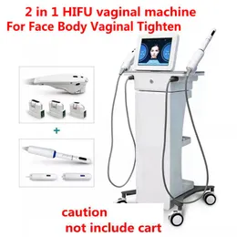 2 i 1 multifunktion anti-rynk hudföryngring ultraljud hifu maskin vaginal åtdragnings ansikte kroppsmassager skönhetssalong utrustning