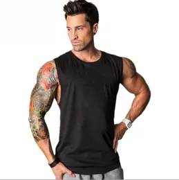 Quick Dry Running Vest Training Workout Tank Top Fitness Tights Men Sport Suit Sleeveless Man's T-Shirt