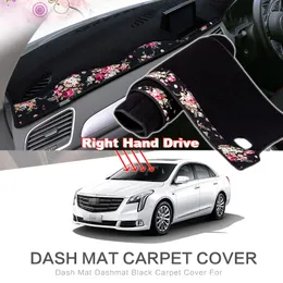 CADILLAC xts için Tommia Çin dekoratif desen Araç Dashmat Pano Mat Kaymaz Dash Kurulu Pad Kapak