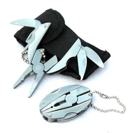 Portable Multifunction Folding Plier Stainless Steel Knife Keychain Screwdriver Camping Survival Tools Travel Kits Pocket Set