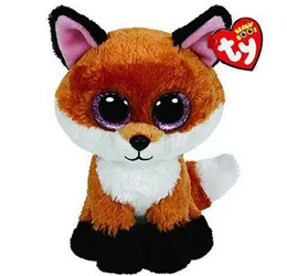 Boos Plush Animal Doll Slick Fox Miękkie nadziewane zabawki z tagiem 6 "15cm