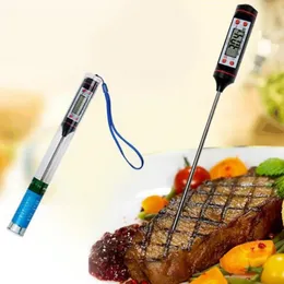 HOT Kitchen Digital Meat Thermometer Cooking Thermometer Probe Digital BBQ Cooking Tools Stainless Steel Water Milk Thermometer No Battery