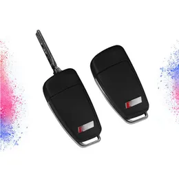 RXXR Cover per chiave auto compatibile con Audi, A1 S1 A3 S3 RS3 A4 S4 RS4 A6 S6 RS6 Q2 Q3 Q7 TT TTS R8 Flip Key Case Remote Protector 3 pulsanti