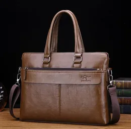 Designer- Famous Brand Men OL Handbag Business Style Fashion Shoulder Bag Tote Brand Designer PU Leather Messenger Bag