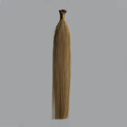 Jag Tips Hair Extensions 1g / s 100g 16 "18" 20 "Remy Pre Bonded Human Hair Extension Silky Rak Professionell Salon Fusion Färgglatt Hår