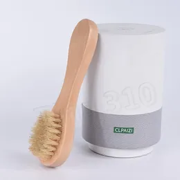 Forniture per la toilette Spazzole per il viso in setola di cinghiale Spazzola per massaggi Spazzola per la pulizia del viso con manico in legno Strumenti per la pulizia della cura della pelle Strumenti per la casa T2I5759