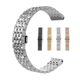 Cinturini per orologi con strass di lusso Cinturino con diamanti Cinturino per orologi a farfalla in acciaio inossidabile per Apple Watch 44 42mm 40 38mm Serie iWatch 6 SE 5 4 3 2 1