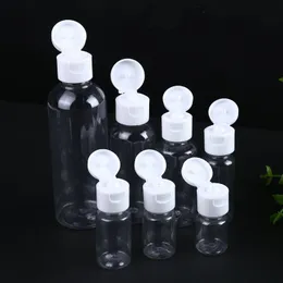 5/10/20 / 30ml Transparent plastpaket Clamshell Vattenflaska Kristall Klar flip Topplock Förpackning Mini-behållare NO436