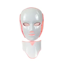 Osobista pielęgnacja skóry 7 kolorów LED Photon Photodynamic PDT Odmładzanie skóry Blizny Minimalizuj FacialNeck Beauty Mask