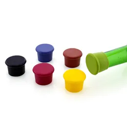 Wine Bottle Stopper Food Grade Silicone Preservation Wine Stoppers Kitchen Wine Champagne Cork Stopper Beverage Closures Bar Tool DH1103