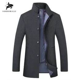 Plus-größe M-6XL Winter Warme Wollmantel Männer Dicke Mäntel Topcoat Business Casual Herren Einreiher Mäntel Und Jacken CJ191212