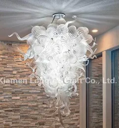 Lampy Lampy sufitowe 110v / 120v Żarówki LED 100% Handmade High Clear Nowoczesna dekoracyjna szklana linka Żyrandol