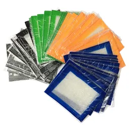 Tappetino in cera di silicone polimerizzato al platino approvato dalla FDA per uso alimentare 102x127mm piccolo tappetino antiaderente bho slick dabbing concentrato olio pad tappetino in silicone
