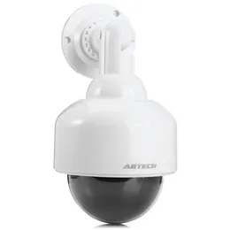 Vattentät Dummy Dome PTZ Fake Camera Surveillance Security CCTV Blinkande Röd LED Light Monitor