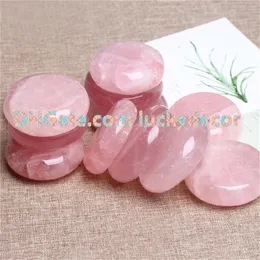 10Pcs 50mm Rose Quartz Polished Disc Stone Natural Gemstone Healing Rock Reiki Gift Love Chakra Meditation Home Decoration Yoga Collection