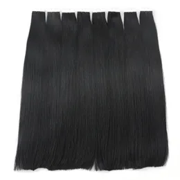 Snap Button Skin Weft Tape In Human Hair Extension For VIP customers 24inch 100g 40piece 1b Natural black