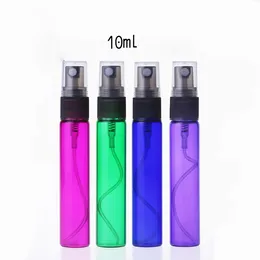 10 ml Puste Kosmetyczne Butelki Spray Makeup Twarz Pojemnik z Atomizer Mistra Perfumy Refillable Opryskiwacz Fiale 500 sztuk Lot