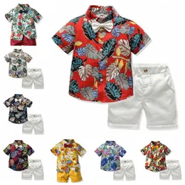 2020 Neue Baby-Kleidung Jungen-Sommer-Art-Kind-Kleidung Sets Tops Shorts Gürtel Junge Mädchen T Hosen-Sport-Klage-Kind-Kleidung DHL