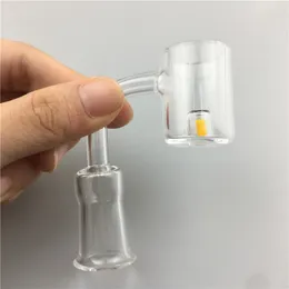 Reator amarelo cádmio núcleo quartzo banger prego 10mm/14mm/18mm masculino feminino conjunto fumar óleo Dab Rig dd