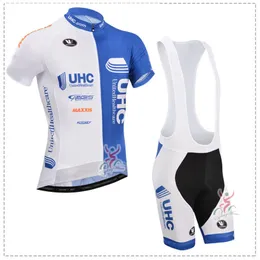 UHC Takım Bisiklet Kısa Kollu Jersey Önlüğü Şort Setleri Erkek Yaz Giyim Nefes Açık Dağ Bisikleti Spor U71861