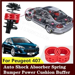 Peugeot 407 2PCS高品質前面またはリアカーショックアブソーバースプリングバンパーパワーオートバッファーカークッションウレタン