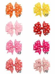 Baby Girl Ribbon Bows Hair Clips Dot Bowknot Hairpins Children Bow Barrettes Hairclip Girls Hairpin Hair Accessories Multicolor