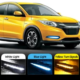 2 sztuk dla Honda HRV HR-V 2015 2016 2017 2018 Turn Yellow Signal Przekaźnik Wodoodporny ABS Car DRL 12V LED dzienne światło dzienne