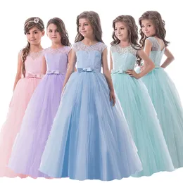 Ergen Küçük Bayan Kız resmi Akşam Parti Balo elbise Prenses Elbise Çiçek Kız Düğün Elbiseleri Çocuk Vestidos