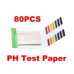 80 Streifen Full Range pH Alkaline Acid 1-14 Testpapier Wasser-Lackmus-Testkit für Aquarienteichwassertests