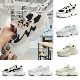 Drop Shipping Mens Running Shoes Cool Black white Fashion Creepers dad High Quality Men Women Running Trainer sports Sneakers 39-44