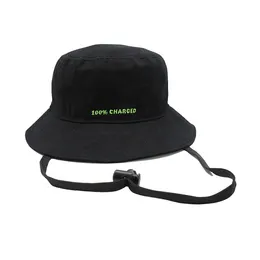 Ball Caps High Quality Unisex Bucket Hat Women Sunscreen Beach Sun Hats Headwear Fisherman Cotton Hutting Caps With Strap Promotional