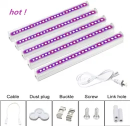 T5 T8 LED Grow Lights Bar 6 SZTUK Pełna Spectrum Gruba Lekkie Tubki Do Seed Rozpoczęcie Kryty Kwiat Plant Kwitnie Warzywo Greenhouse Ogród Światła