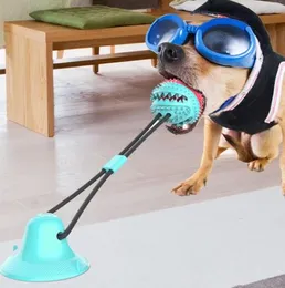 Pet Dog Zabawki Silicon Ssawka Puchar Tug Dog Toy Dogs Push Ball Toy Pet Tooth Cleaning Dog Toothbrush do szczeniąt Duże psy gryzące zabawki