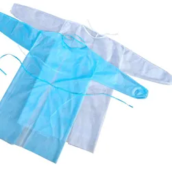 Ett stycke disponibelt skyddsdäck som nonwovens anti dammsugare klänning skyddskläder coverall disponibla förkläden kka7942