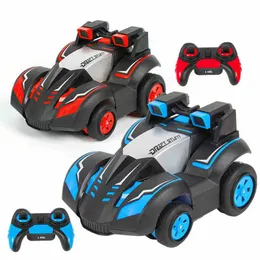 TL RC Stunt Car Toy, Upright Walking, Four Wheel Side Turning, High Speed Drift, 360° Rotation, 5 Kinds of Lights,for Kid Birthday Gift