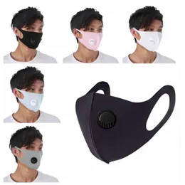 Ice Silk Breathing Valve Mask Adult Anti-Dust Adjustable Masks Kids PM2.5 Masks Reusable Mouth Muffle Protective Masks 5 Colors CCA12051