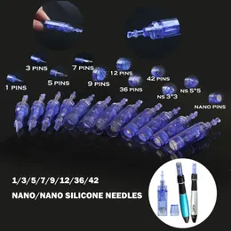 1/3/5/7/9/12 / 36/42 / nano Pin Micro Needles Auto Dr. Pen för hud Derma Stämpel A1 Nålpatroner