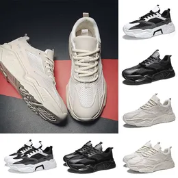 Ny kvalitet män sneakers svart vit beige pappa löparskor för kanfas tränare kvinna löparskor