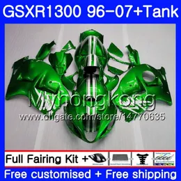 Suzuki Hayabusa GSXR 1300 GSXR1300 96 97 98 99 00 01 07 2007 1997 1997 1997 1998 1998 1997 1998 1998 1998 2007フェアリングメタルグリーン