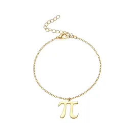 5pcs Math Pi 3.14 Numero simbolo Bracciale Matematica Scienze della scienza Lettera iniziale Digital Pai Infinite Infinity Personaggio Gioielli per insegnanti 2024