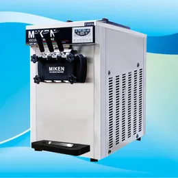 Commercial desktop automatic high-quality soft ice cream machine 1600W stainless steel belt self-cleaning ice cream making machine