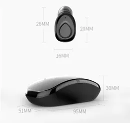 X18 TWS Invisible Mini Earbuds Bezprzewodowy Słuchawki Bluetooth 3D Stereo Zestaw głośnomówiący Redukcja szumów Zestaw słuchawkowy Bluetooth dla iPhone z obudową ładunku